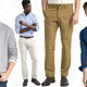 French Terry Shawl Collar Cardigan, $36 | Premium Oxford Standard Fit Shirt, $24 | Classic Straight Fit Khakis, $27 | French Terry Indigo Standard Fit Shirt, $24